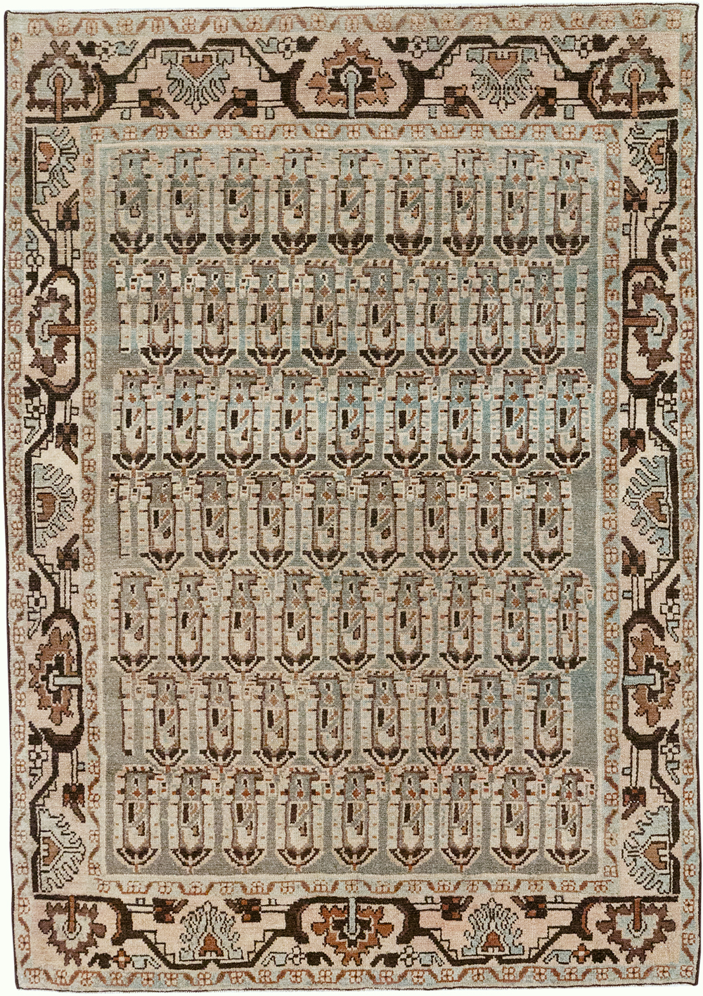 Vintage Persian Malayer Accent Rug, No.32833 - Gss