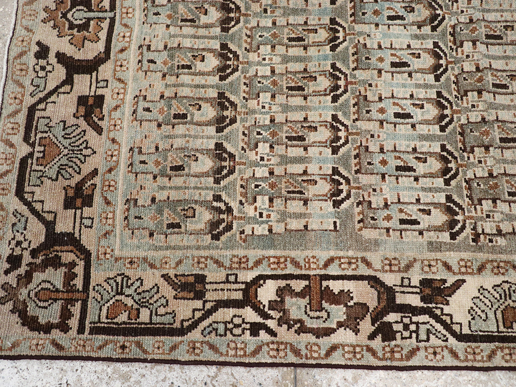 Vintage Persian Malayer Accent Rug, No.32833 - Gss