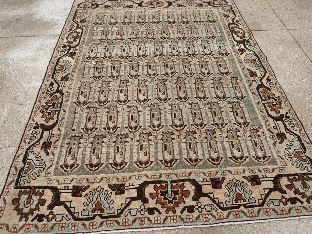 Vintage Persian Malayer Accent Rug, No.32833 - Gss
