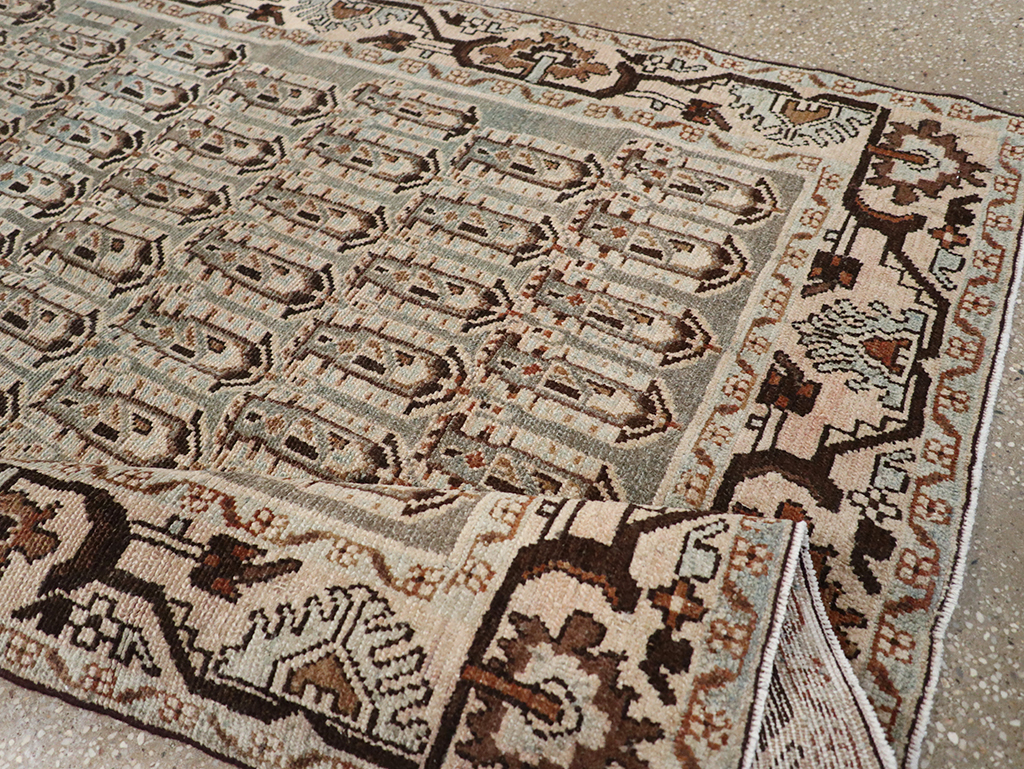 Vintage Persian Malayer Accent Rug, No.32833 - Gss