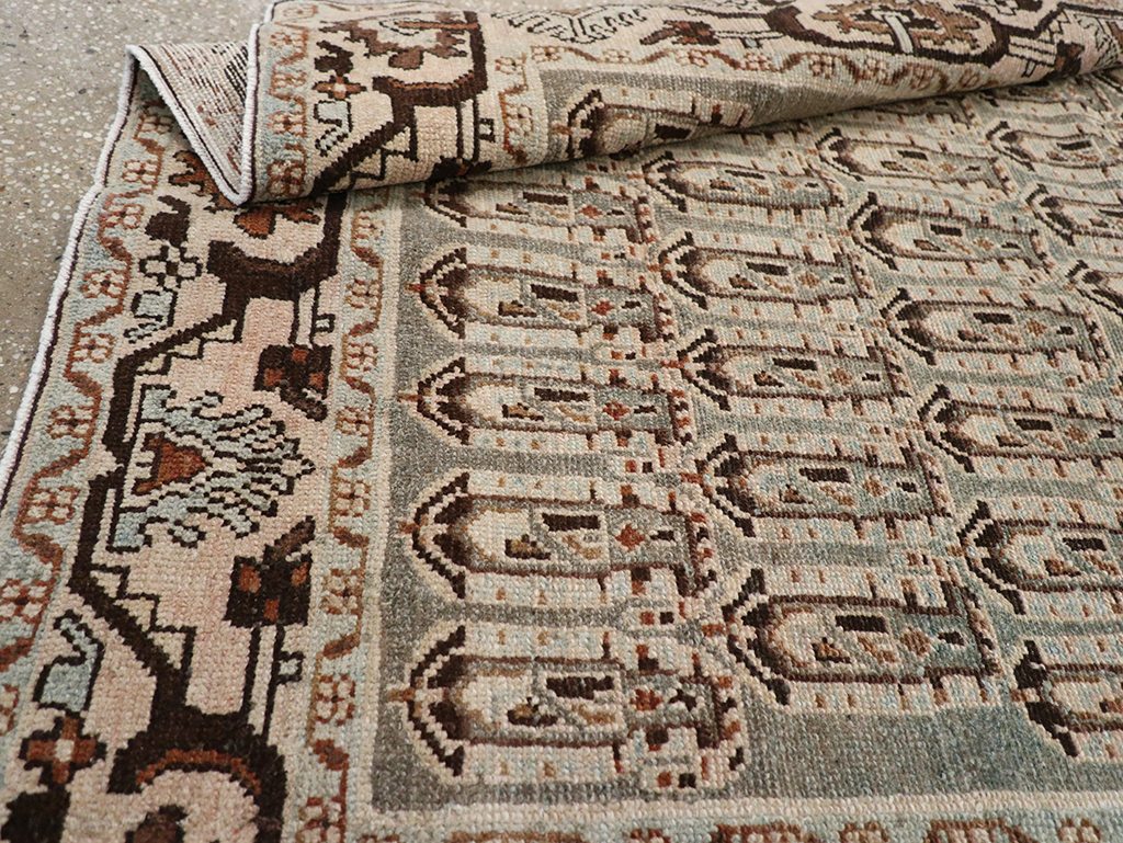 Vintage Persian Malayer Accent Rug, No.32833 - Gss