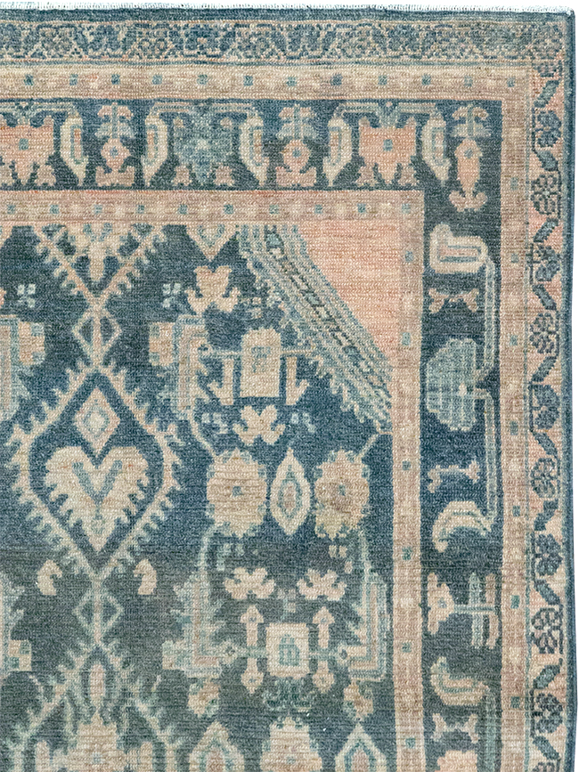 Vintage Persian Malayer Throw Rug, No.32835 - Gss
