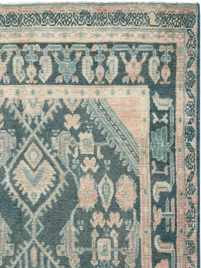 Vintage Persian Malayer Throw Rug, No.32835 - Gss
