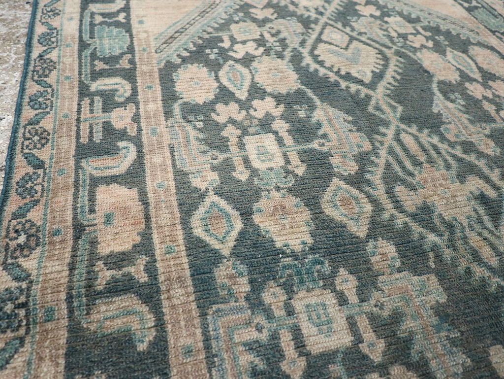 Vintage Persian Malayer Throw Rug, No.32835 - Gss