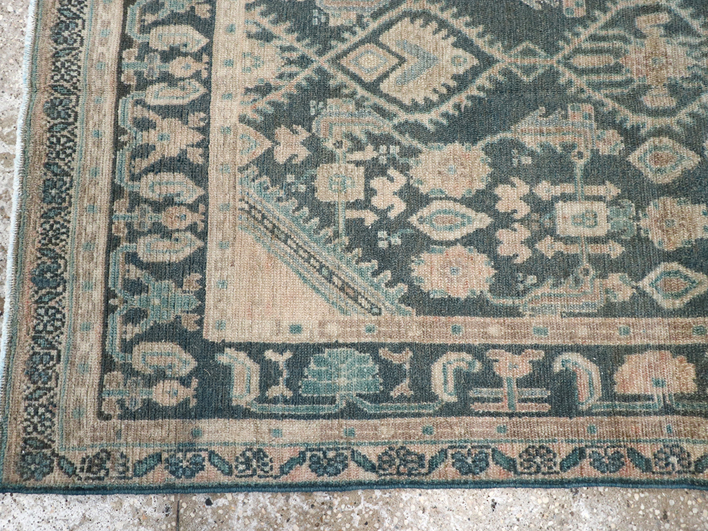 Vintage Persian Malayer Throw Rug, No.32835 - Gss