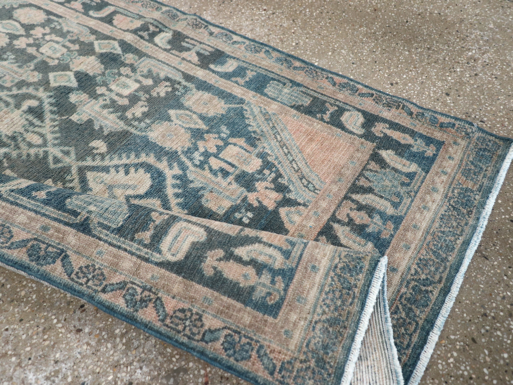 Vintage Persian Malayer Throw Rug, No.32835 - Gss