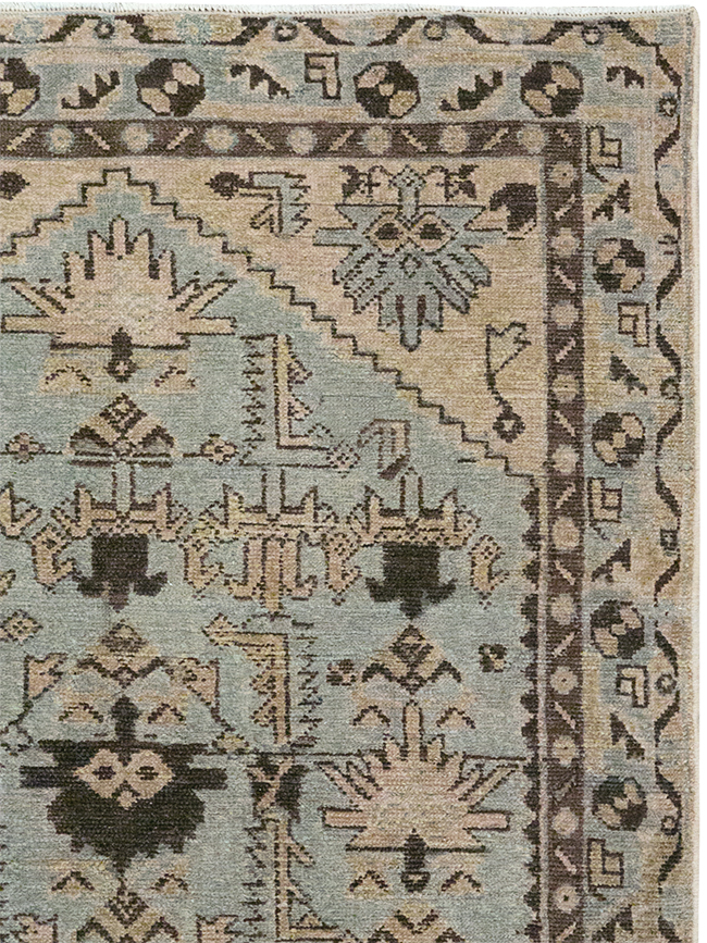 Vintage Persian Malayer Throw Rug, No.32836 - Gss