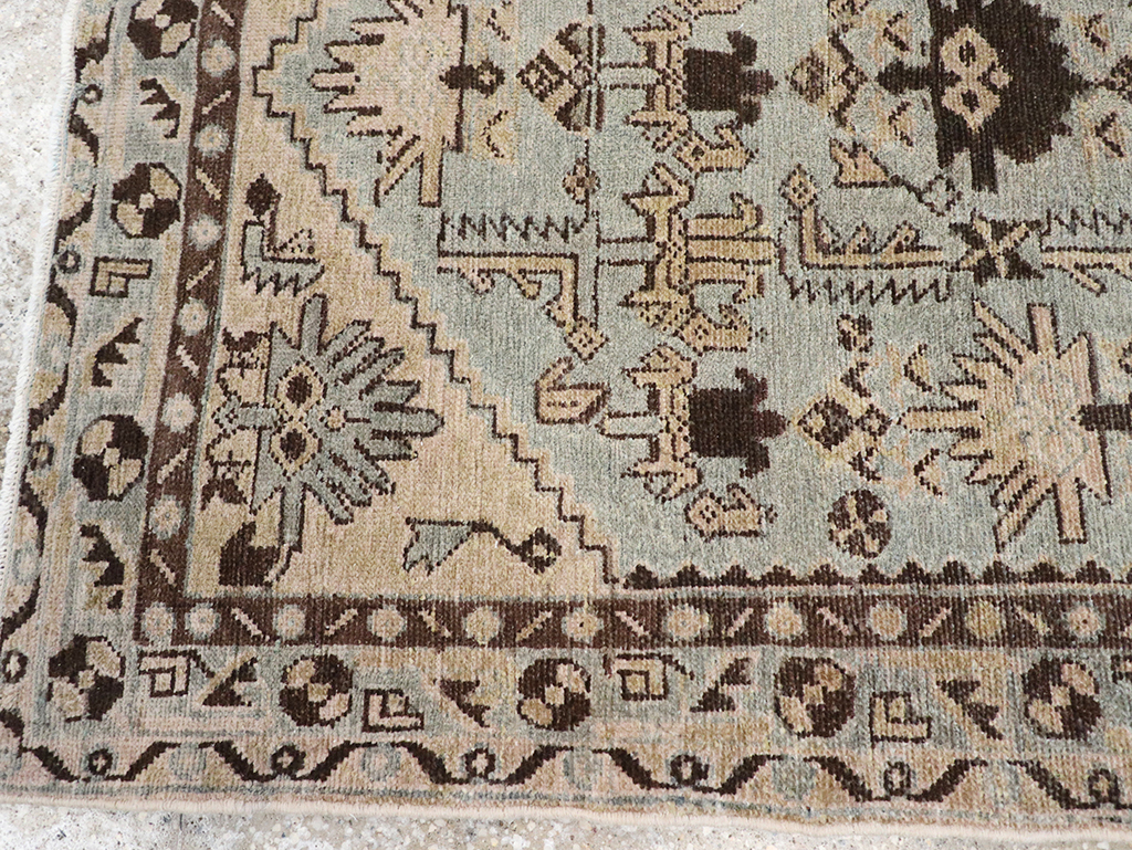 Vintage Persian Malayer Throw Rug, No.32836 - Gss