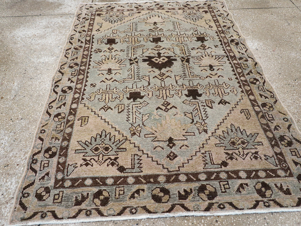Vintage Persian Malayer Throw Rug, No.32836 - Gss