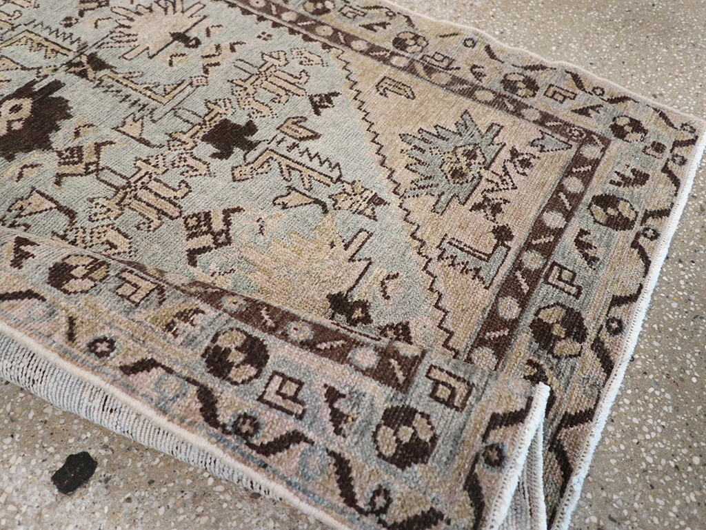 Vintage Persian Malayer Throw Rug, No.32836 - Gss