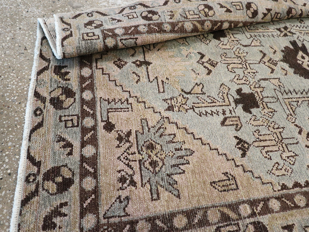 Vintage Persian Malayer Throw Rug, No.32836 - Gss