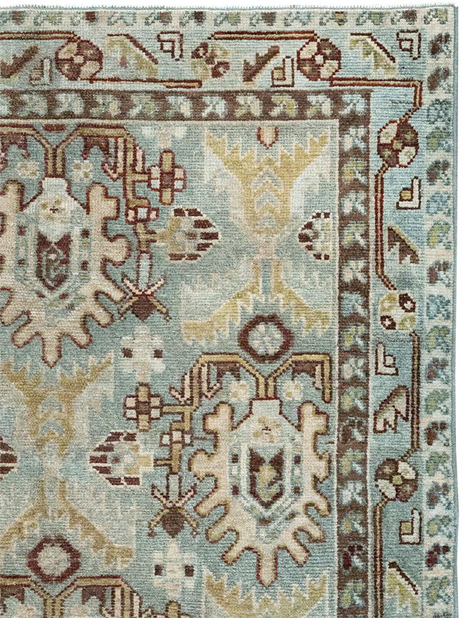 Vintage Persian Malayer Throw Rug, No.32837 - Gss