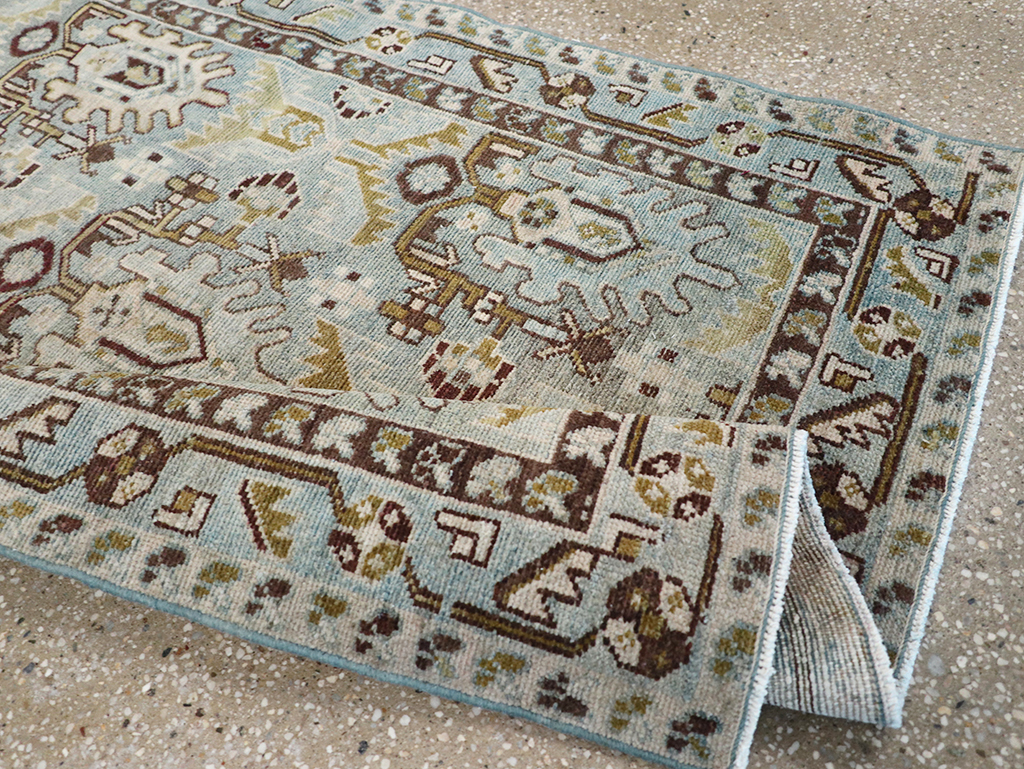 Vintage Persian Malayer Throw Rug, No.32837 - Gss