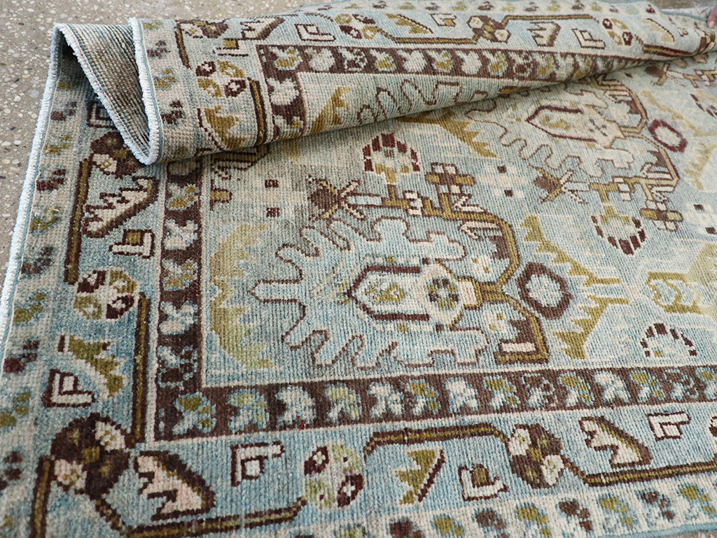 Vintage Persian Malayer Throw Rug, No.32837 - Gss