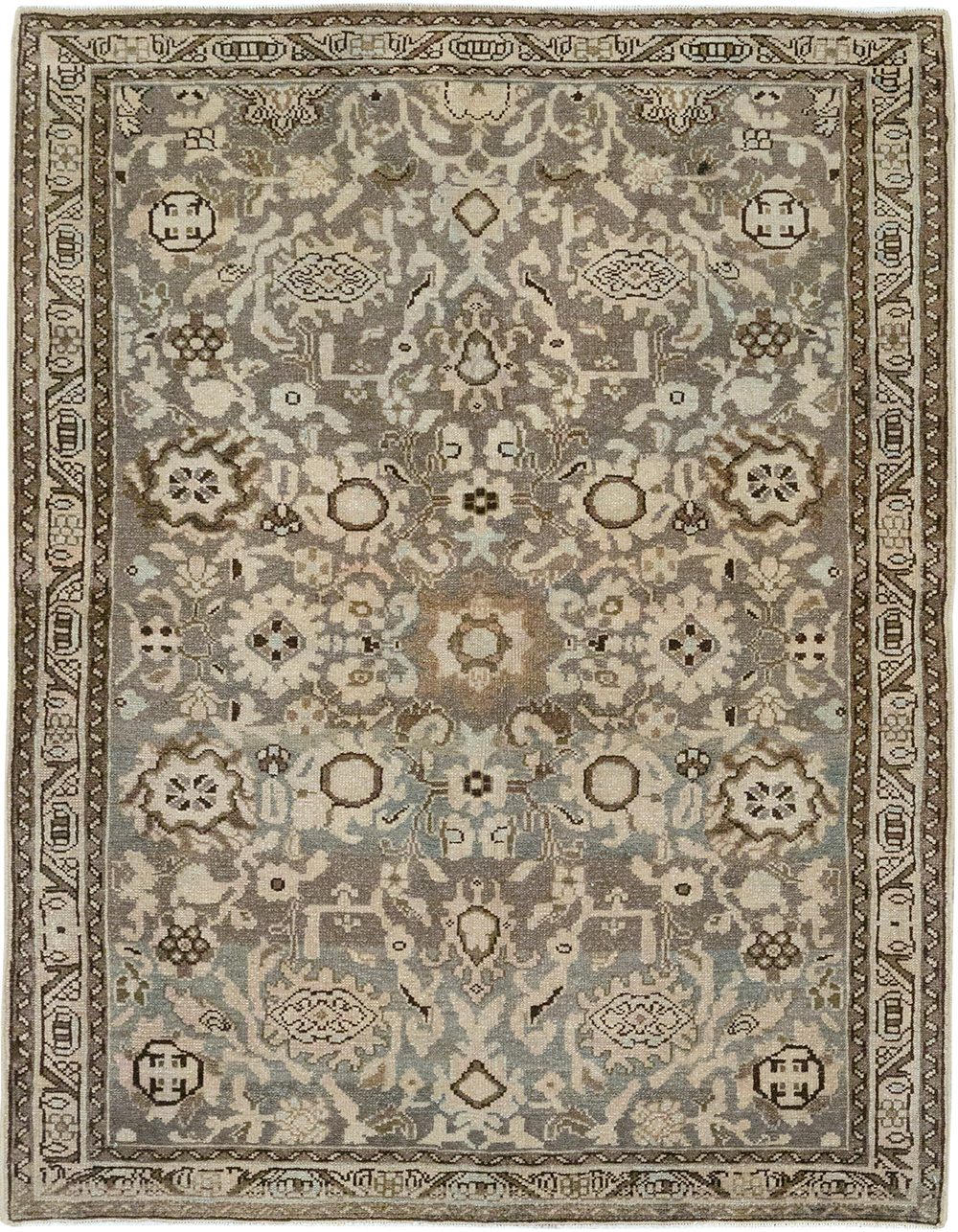 Vintage Persian Malayer Throw Rug, No.32838 - Gss