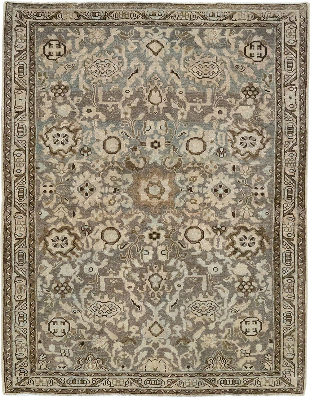 Vintage Persian Malayer Throw Rug, No.32838 - Gss