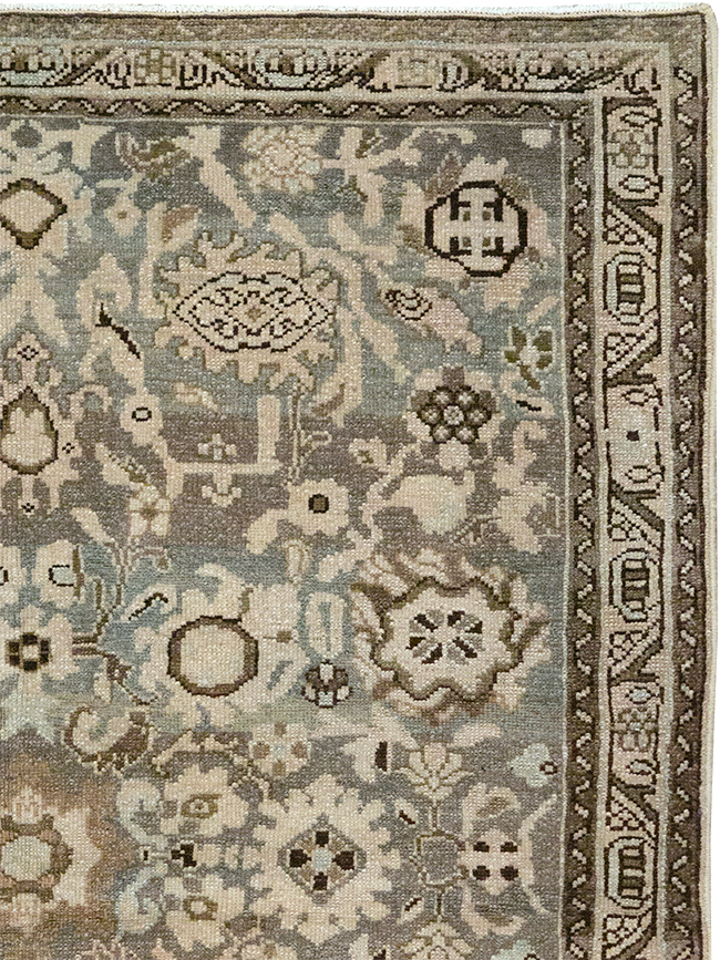 Vintage Persian Malayer Throw Rug, No.32838 - Gss