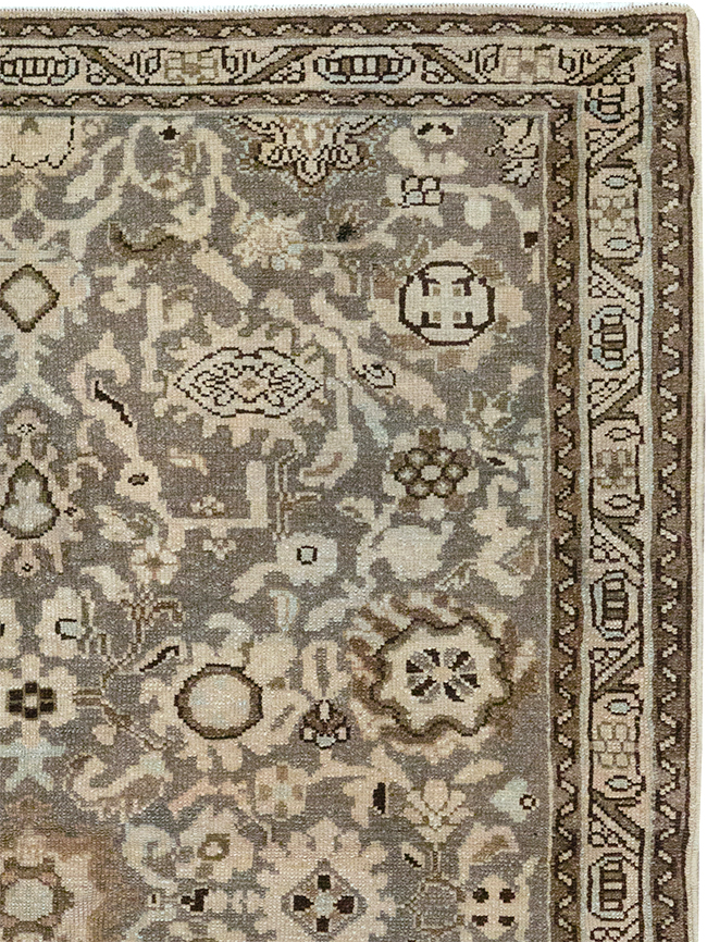 Vintage Persian Malayer Throw Rug, No.32838 - Gss