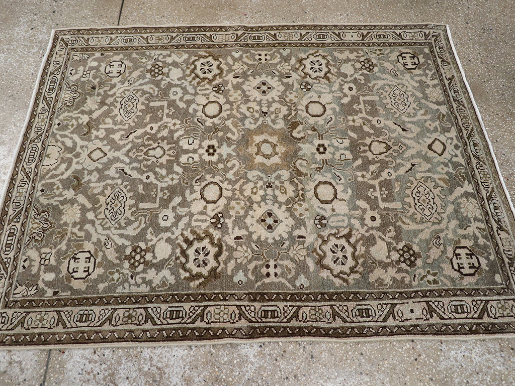 Vintage Persian Malayer Throw Rug, No.32838 - Gss