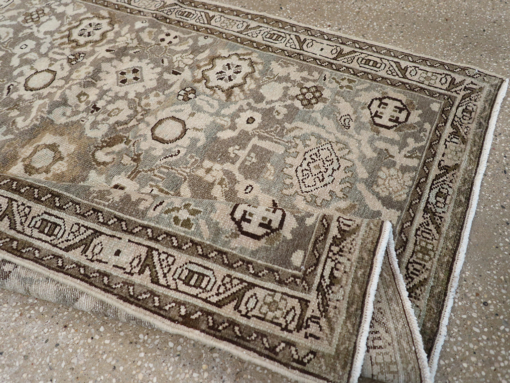 Vintage Persian Malayer Throw Rug, No.32838 - Gss
