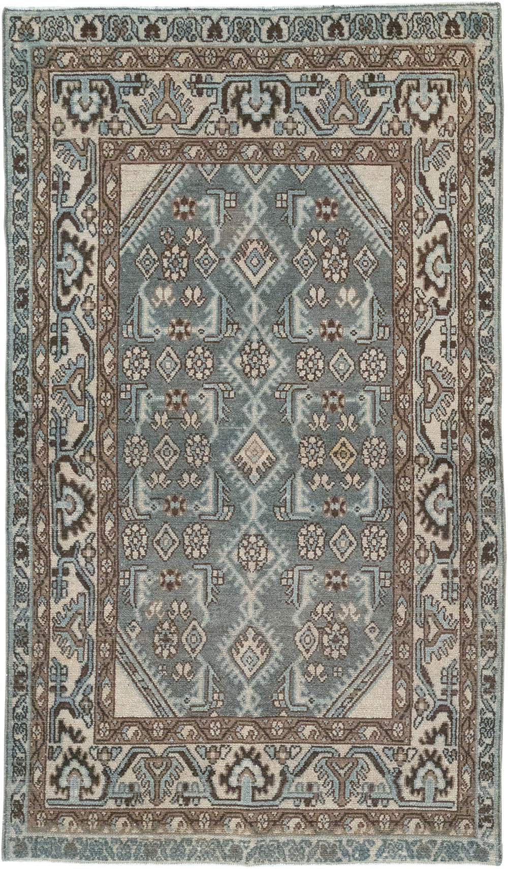 Vintage Persian Malayer Throw Rug, No.32839 - Gss
