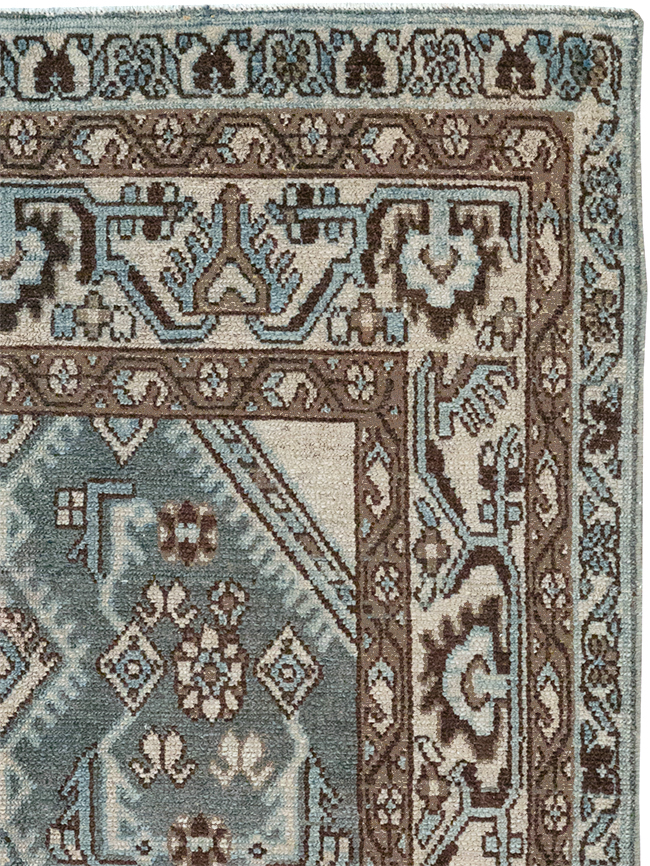 Vintage Persian Malayer Throw Rug, No.32839 - Gss