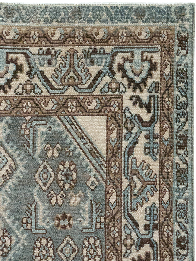Vintage Persian Malayer Throw Rug, No.32839 - Gss