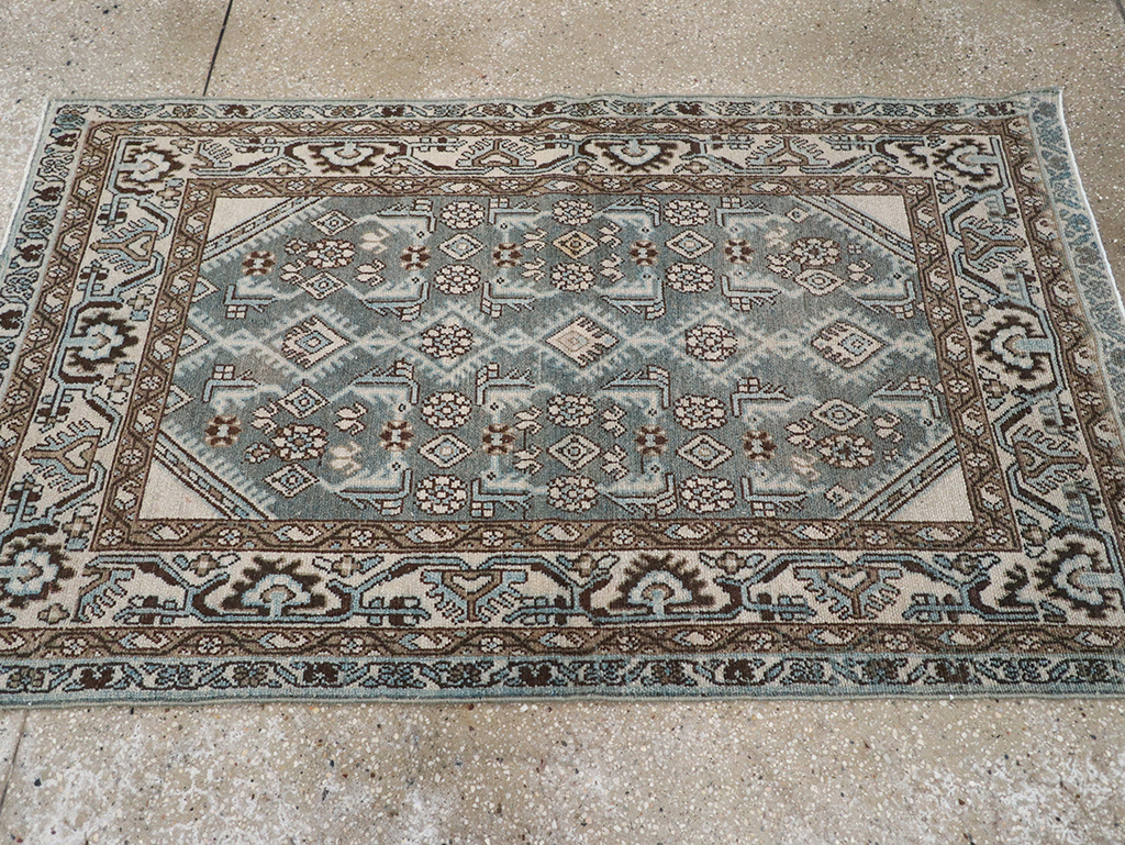 Vintage Persian Malayer Throw Rug, No.32839 - Gss