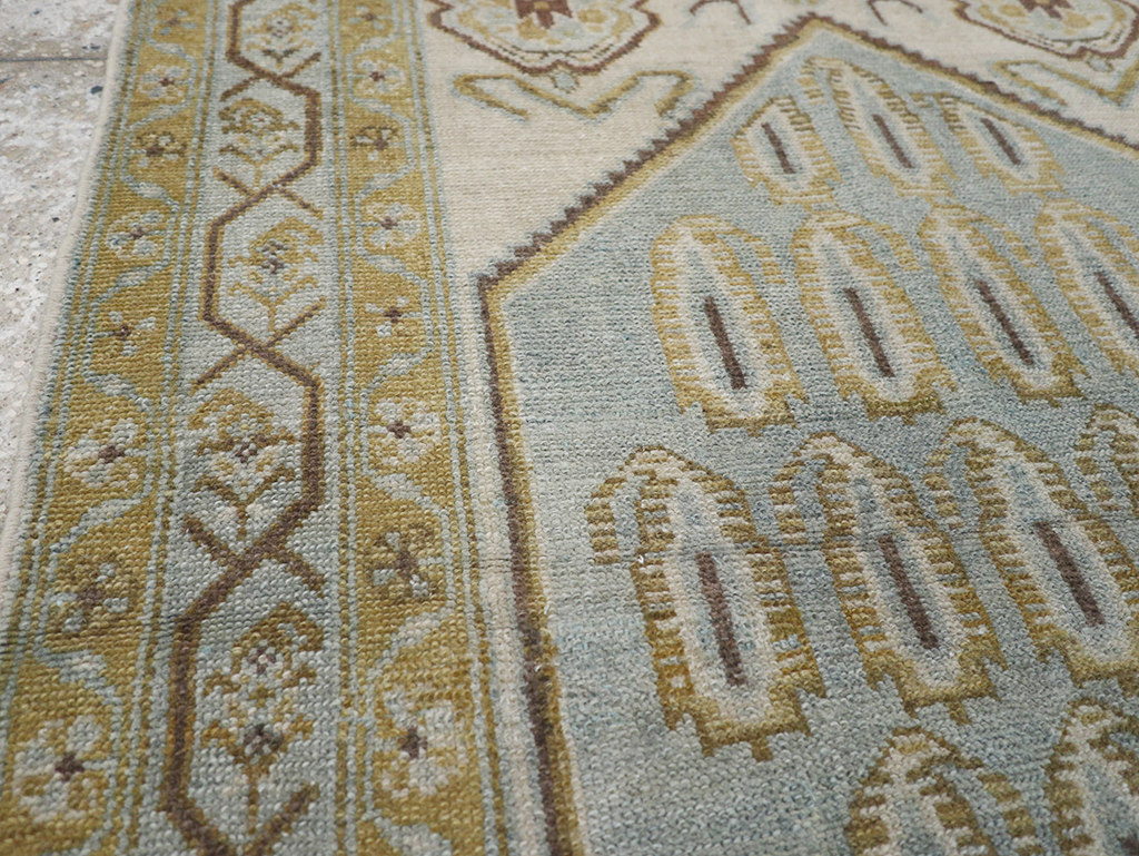 Vintage Persian Malayer Throw Rug, No.32840 - Gss