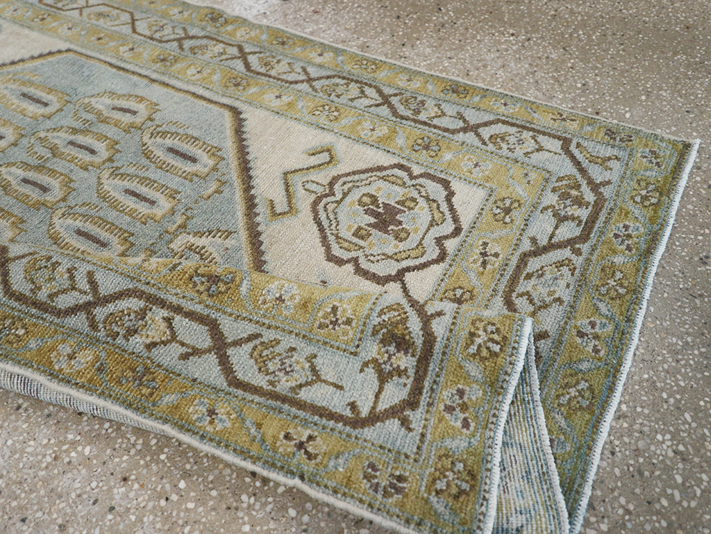 Vintage Persian Malayer Throw Rug, No.32840 - Gss