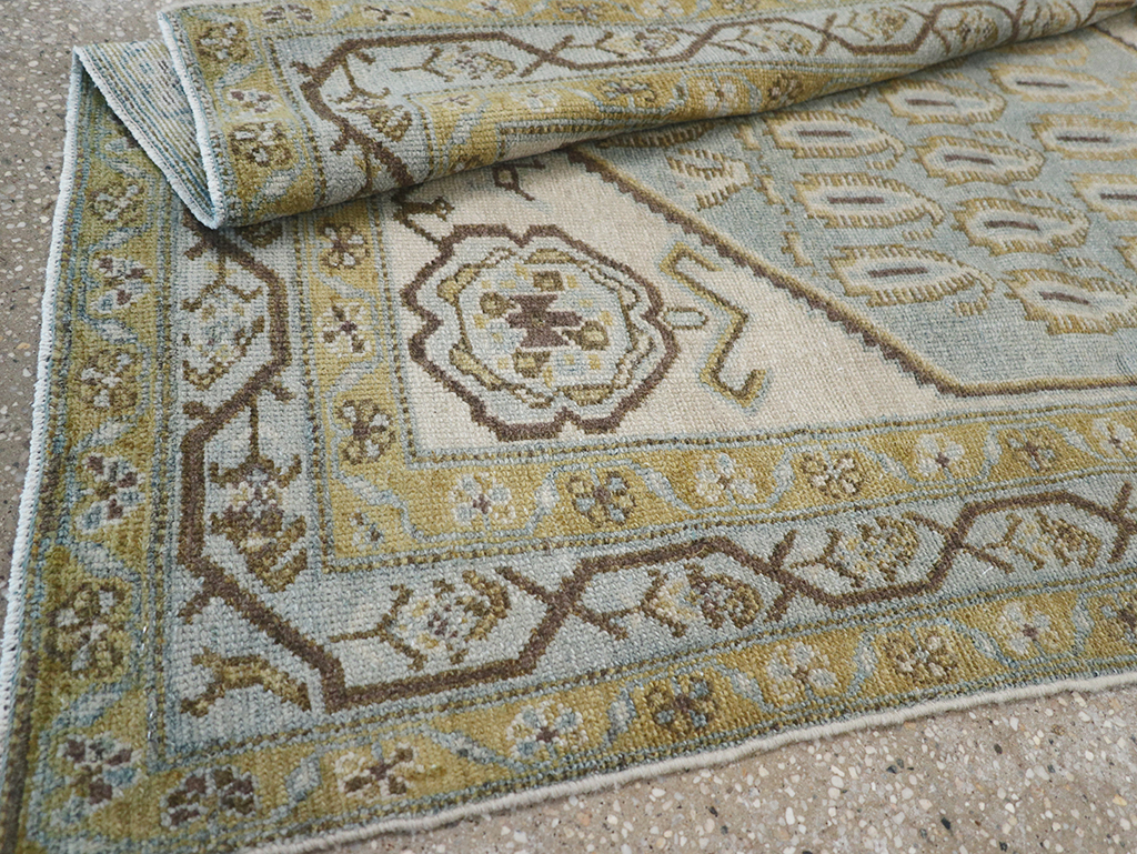 Vintage Persian Malayer Throw Rug, No.32840 - Gss