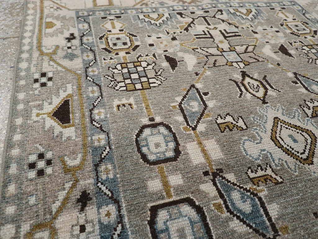 Vintage Persian Malayer Throw Rug, No.32841 - Gss