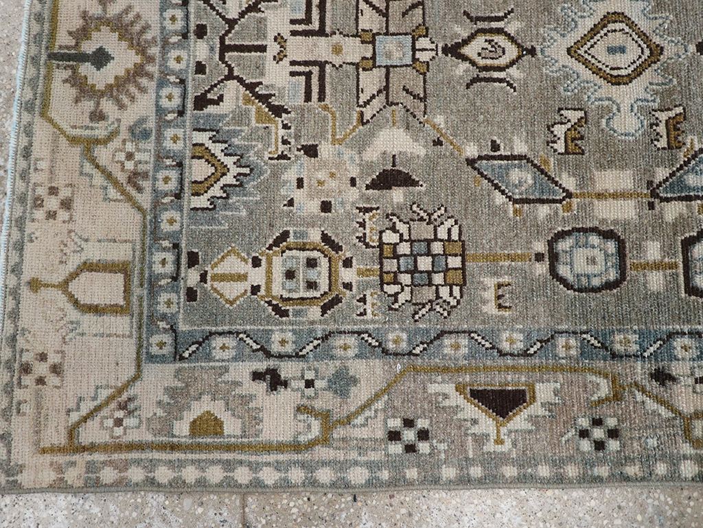 Vintage Persian Malayer Throw Rug, No.32841 - Gss