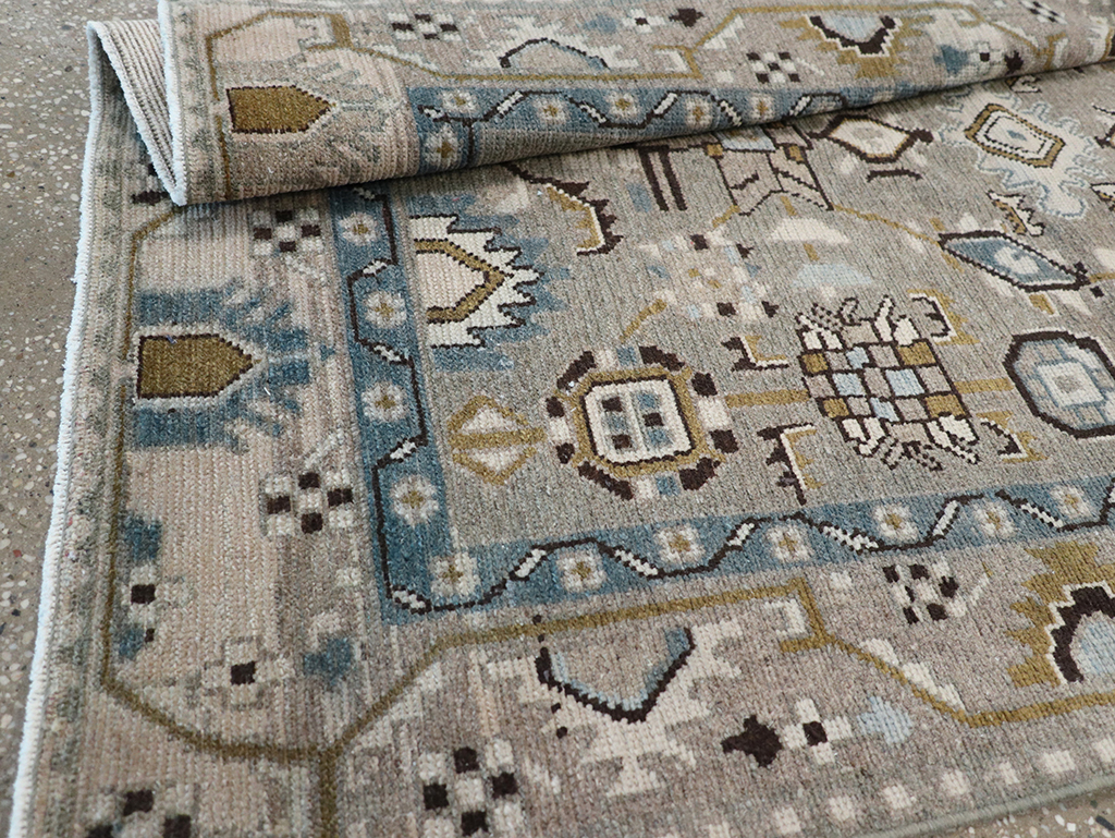 Vintage Persian Malayer Throw Rug, No.32841 - Gss