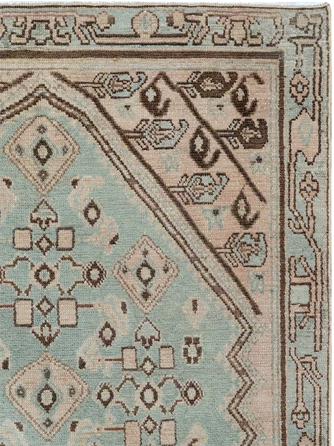 Vintage Persian Malayer Throw Rug, No.32842 - Gss