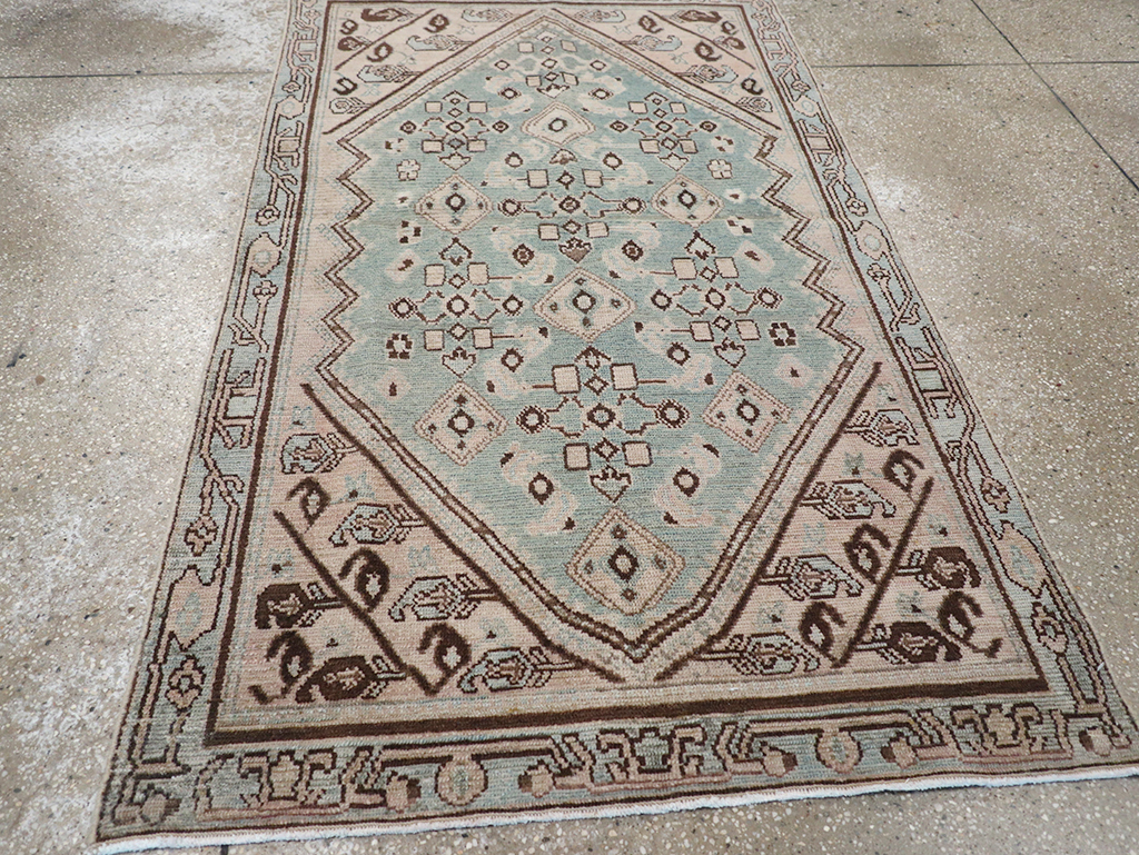 Vintage Persian Malayer Throw Rug, No.32842 - Gss