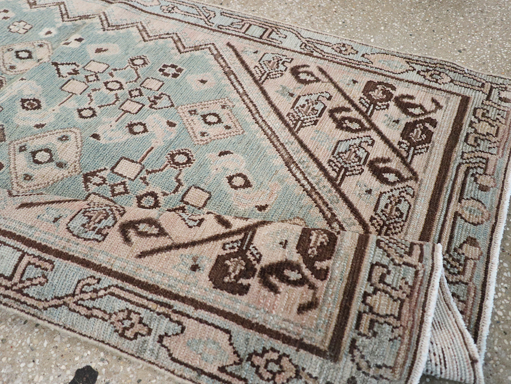 Vintage Persian Malayer Throw Rug, No.32842 - Gss