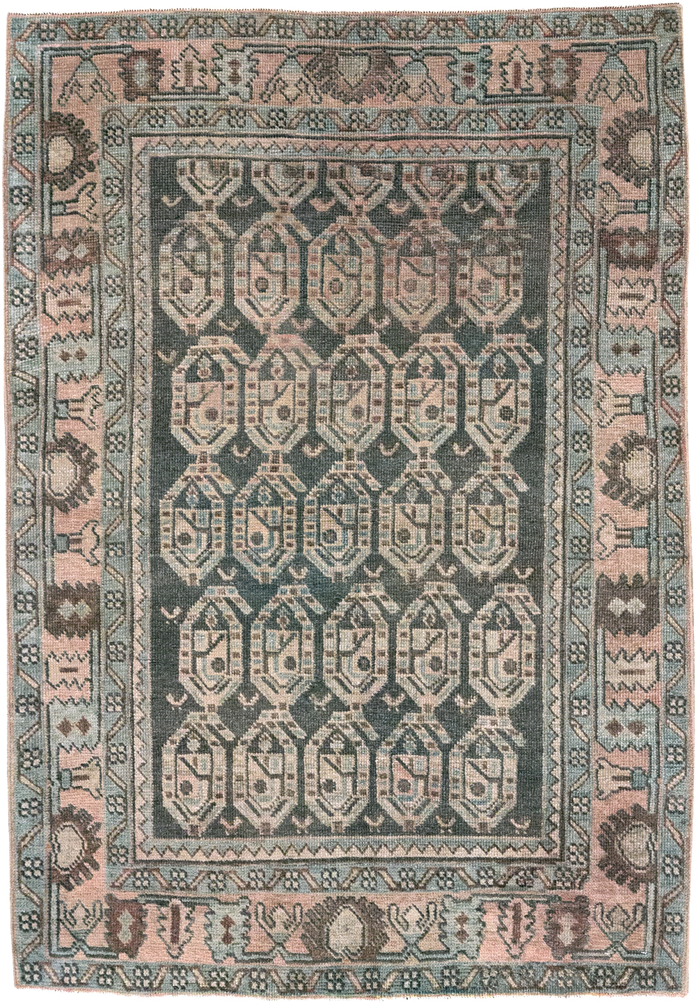 Vintage Persian Malayer Throw Rug, No.32843 - Gss