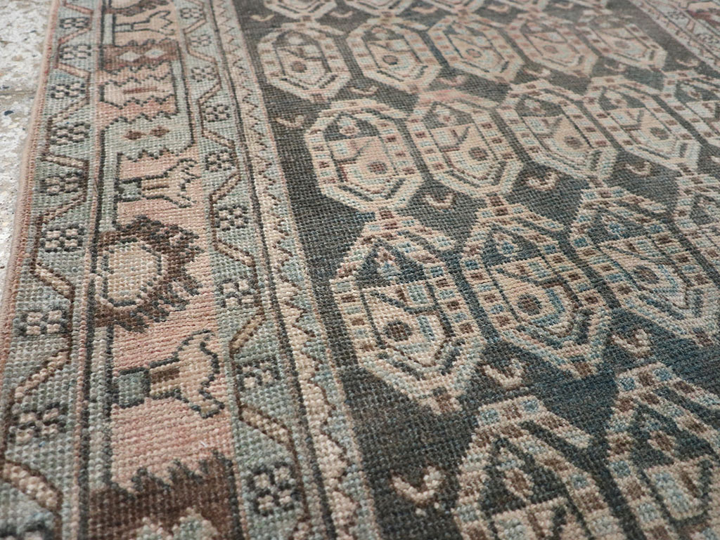 Vintage Persian Malayer Throw Rug, No.32843 - Gss