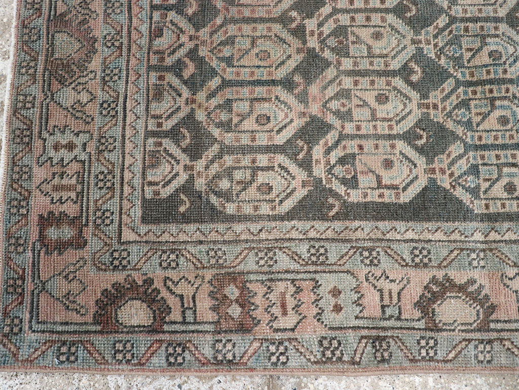 Vintage Persian Malayer Throw Rug, No.32843 - Gss