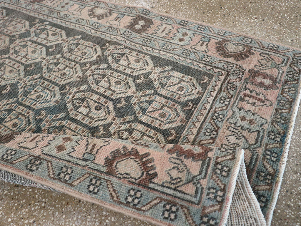 Vintage Persian Malayer Throw Rug, No.32843 - Gss