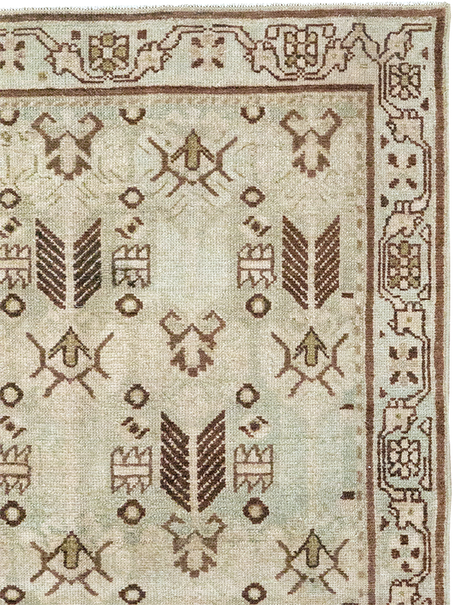 Vintage Persian Malayer Throw Rug, No.32844 - Gss