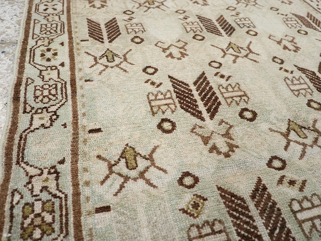 Vintage Persian Malayer Throw Rug, No.32844 - Gss