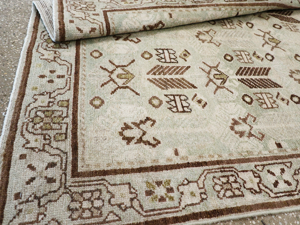 Vintage Persian Malayer Throw Rug, No.32844 - Gss