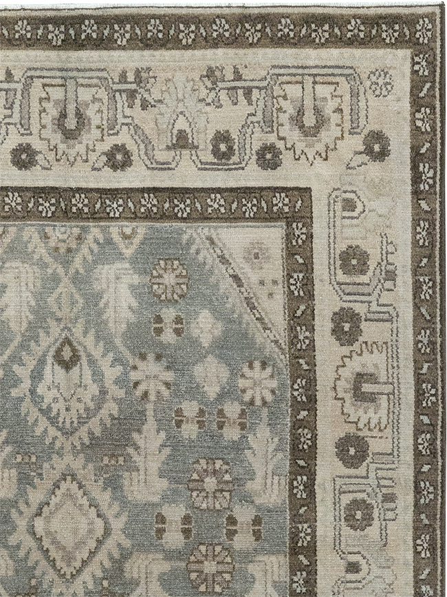 Vintage Persian Malayer Throw Rug, No.32845 - Gss