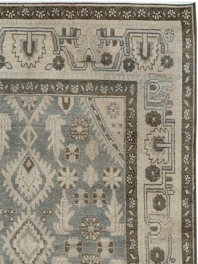 Vintage Persian Malayer Throw Rug, No.32845 - Gss