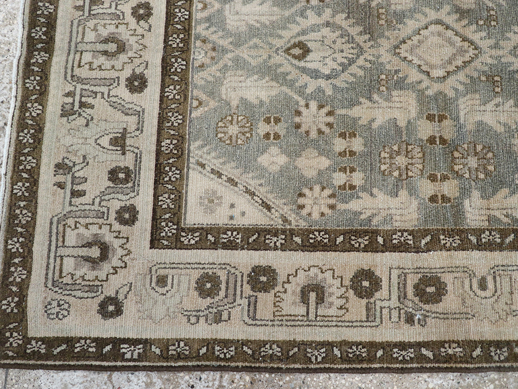 Vintage Persian Malayer Throw Rug, No.32845 - Gss