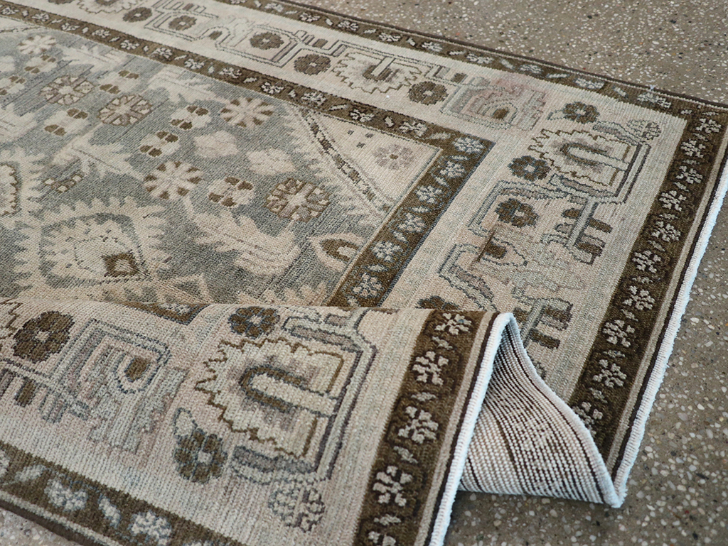 Vintage Persian Malayer Throw Rug, No.32845 - Gss