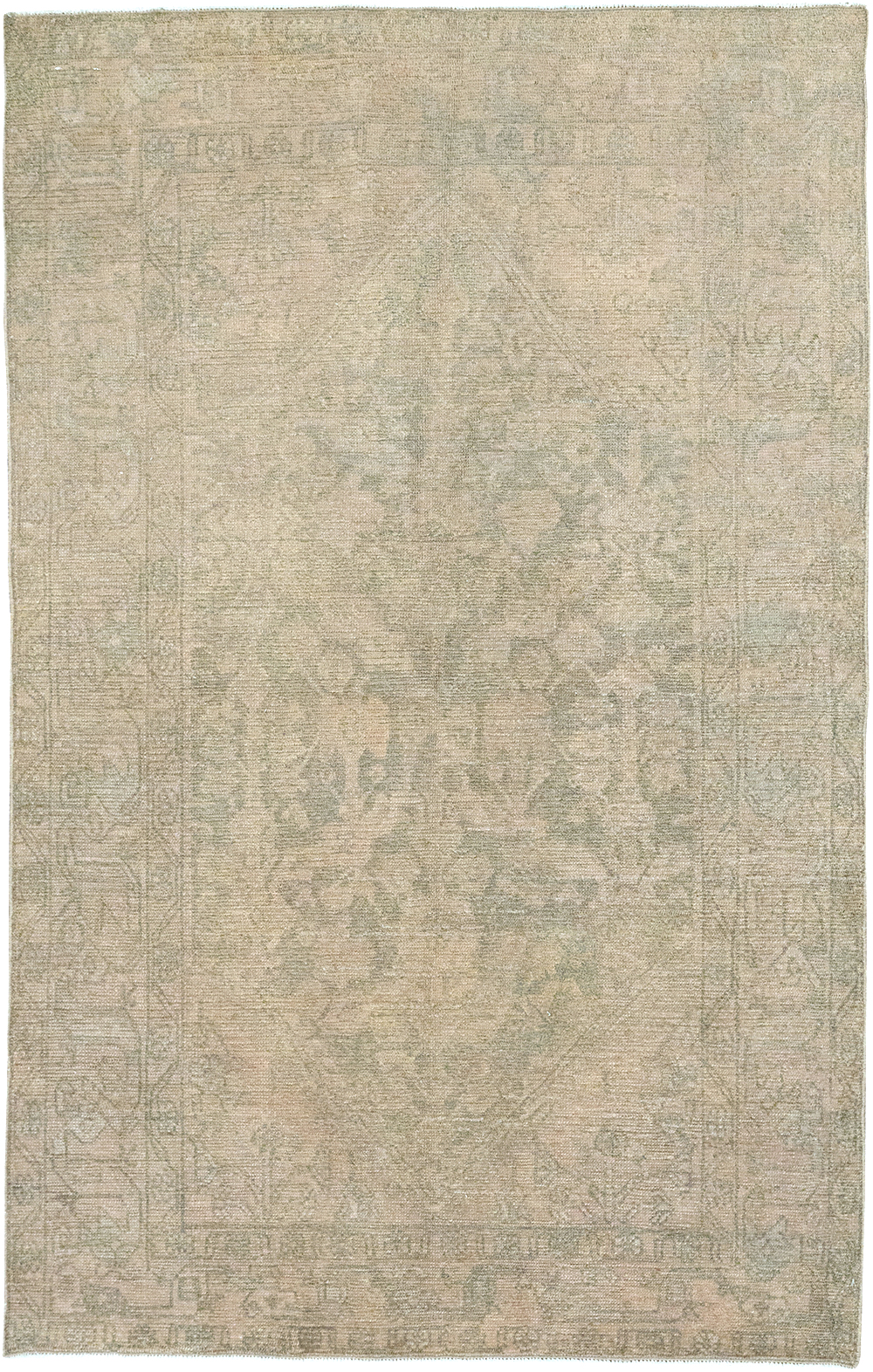 Vintage Persian Malayer Throw Rug, No.32846 - Gss