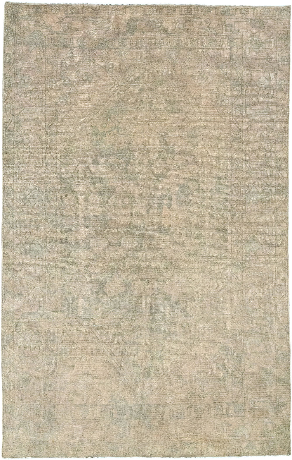 Vintage Persian Malayer Throw Rug, No.32846 - Gss